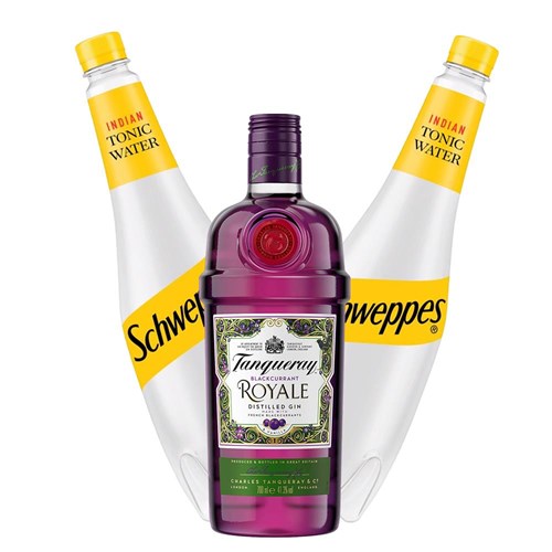 Tanqueray Blackcurrant Royale Gin 70cl with Tonic Mixer